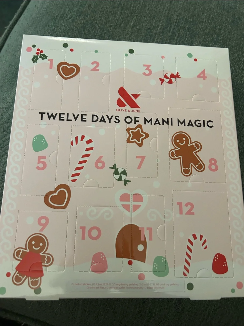 O love & June. Twelve Days of Mani Magic Advent Calendar - Pink